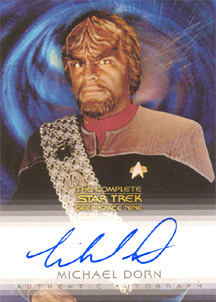 Michael Dorn as Worf Autograph card
