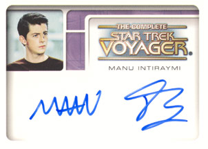 Manu Intiraymi as Icheb Autograph card