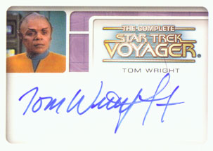 Tom Wright as Tuvix Autograph card