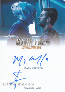 Mary Chieffo and Shazad Latif - Not in Archive Box Autograph card
