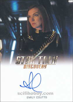 Emily Coutts as Mirror First Officer Keyla Detmer Autograph card