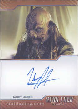 Harry Judge as Admiral Gorch Autograph card