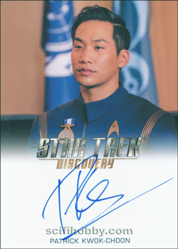 Patrick Kwok-Choon as Lt. Rhys Autograph card