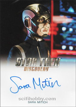 Sara Mitich as Lt. Commander Airiam Autograph card