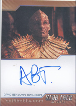 David Benjamin Tomlinson as Or'Eq Autograph card