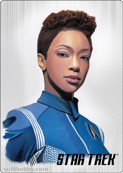 Commander Burnham Starfleet's Finest Painted Portrait Metal card