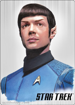 Spock Starfleet's Finest Painted Portrait Metal card