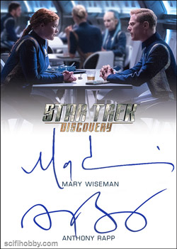Anthony Rapp and Mary Wiseman Dual Autograph Card 6-Case Incentive Card