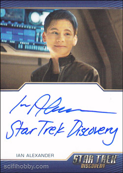 Ian Alexander as Grey Tal Quantity Range:	10-25 Autograph card