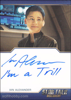 Ian Alexander as Grey Tal Quantity Range:	10-25 Autograph card