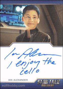 Ian Alexander as Grey Tal Quantity Range: 10-25 Autograph card