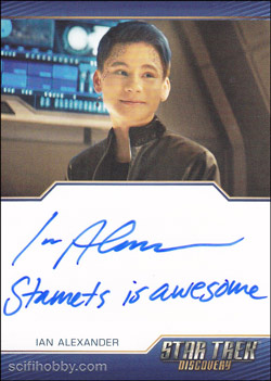Ian Alexander as Grey Tal Quantity Range: 10-25 Autograph card