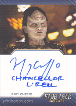 Mary Chieffo as L'Rell Quantity Range: 10-25 Archive Box Exclusive Card