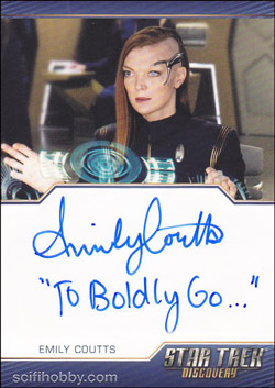Emily Coutts as Lieutenant Keyla Detmer Quantity Range:	25-50 Autograph card