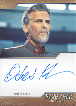 Oded Fehr as Admiral Charles Vance Autograph card