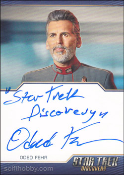 Oded Fehr as Admiral Charles Vance Quantity Range:	25-50 Autograph card