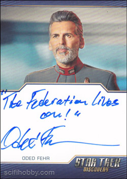 Oded Fehr as Admiral Charles Vance Quantity Range: 6-10 Autograph card