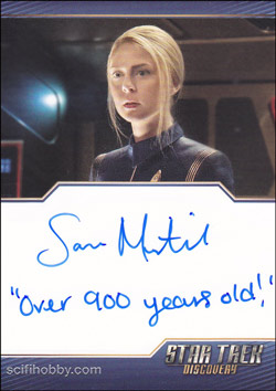 Sara Mitich as Lt. Nilsson Quantity Range: 25-50 Autograph card