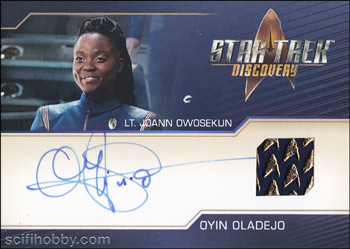 Oyin Oladejo as Lieutenant Joann Owosekun Relic or Autograph Relic card