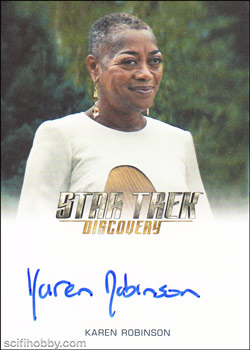 Karen Robinson as Pav Regular Packs Only Autograph card