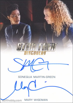 Sonequa Martin-Green and Mary Wiseman Archive Box Exclusive Card