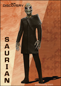 Saurian Costume Design card