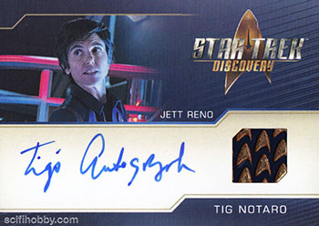 Tig Notaro as Commander Jett Reno Autograph Relic card