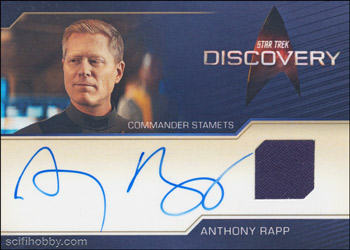 Anthony Rapp as Commander Paul Stamets Autograph Relic card