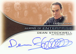 Dean Stockwell as Colonel Grat Autograph card