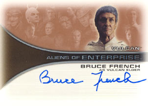 Bruce French as Vulcan Elder Autograph card