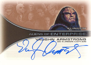 Vaughn Armstrong as Klingon Captain Autograph card