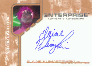 Elaine Klimaszewski as Pink Dancer Autograph card