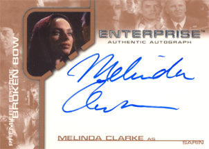 Melinda Clarke as Sarin Autograph card