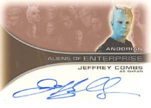 Jeffrey Combs as Shran Autograph card