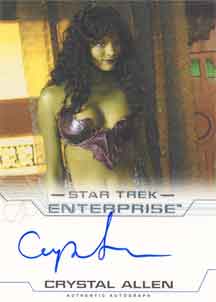 Crystal Allen as D'Nesh Autograph card