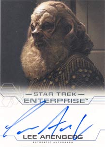Lee Arenberg as Gral Exclusive Binder Autograph Card
