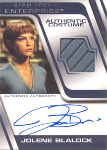 Jolene Blalock as T'Pol Autograph Costume Card Multi-Case Incentive Card