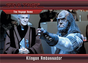 Klingon Ambassador in Star Trek IV: The Voyage Home Base card