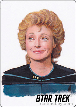 Dr. Pulaski Starfleet's Finest Painted Portrait Metal Parallel card