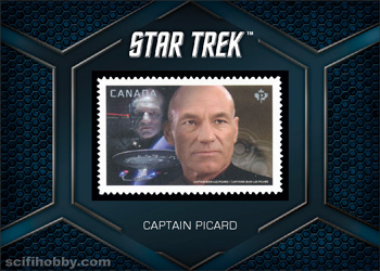 Captain Picard Star Trek 50th Anniversary Stamp card