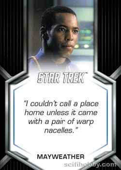 Ensign Mayweather Expressions of Heroism