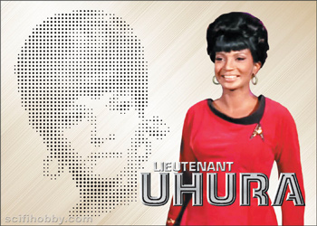 Lt. Uhura Phaser Cut Bridge Crew card