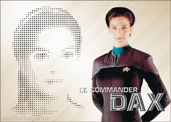 Lt. Commander Jadzia Dax Phaser Cut Bridge Crew card