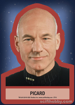 Captain Picard Throwback Sticker card