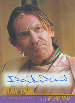 David Warner as St. John Talbot in Star Trek V: The Final Frontier Movie Autograph card