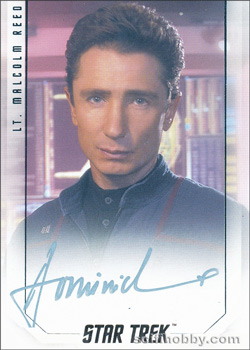 Dominic Keating as Malcolm Reed Bridge Crew Autograph card