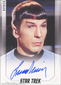 Leonard Nimoy as Spock Bridge Crew Autograph card