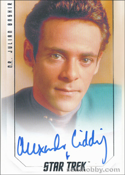 Alexander Siddig as Dr. Julian Bashir Bridge Crew Autograph card
