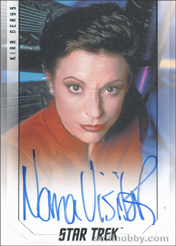 Nana Visitor as Kira Nerys Bridge Crew Autograph card
