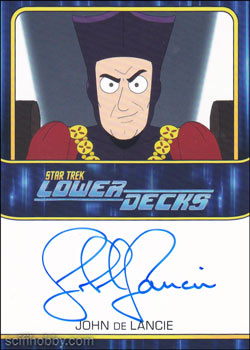 John de Lancie as the voice of Q Autograph card